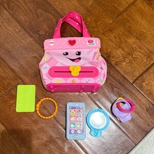 Fisher-Price Baby Laugh & Learn My Smart Purse and 5 role play accessories